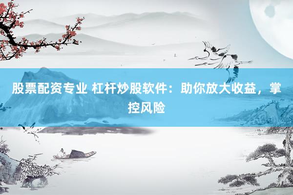 股票配资专业 杠杆炒股软件：助你放大收益，掌控风险
