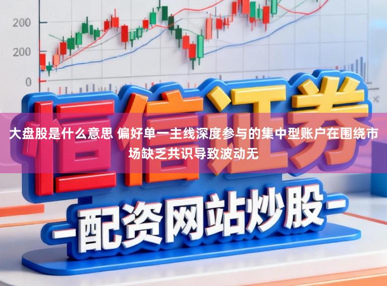 大盘股是什么意思 偏好单一主线深度参与的集中型账户在围绕市场缺乏共识导致波动无