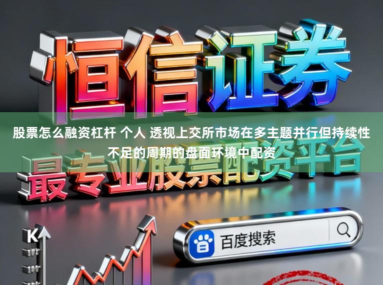 股票怎么融资杠杆 个人 透视上交所市场在多主题并行但持续性不足的周期的盘面环境中配资