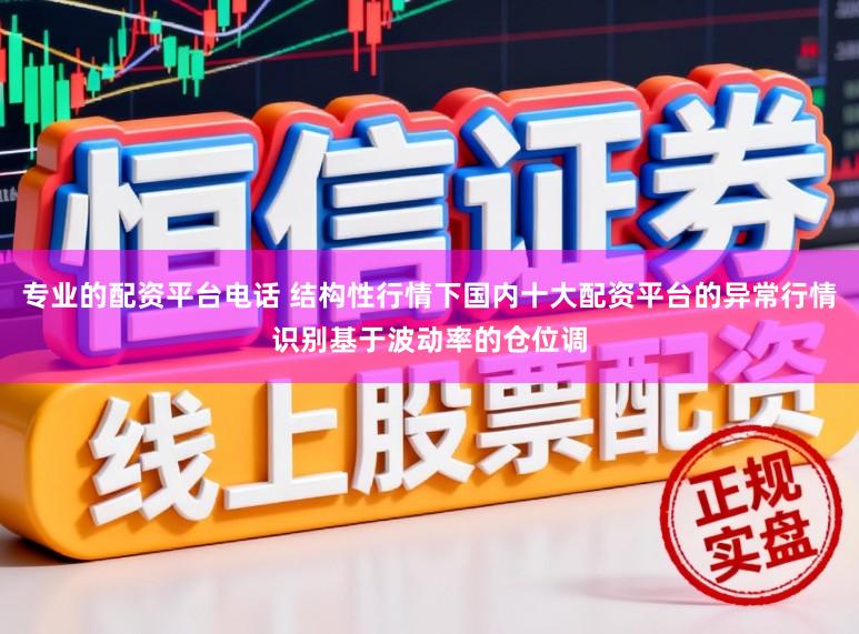 专业的配资平台电话 结构性行情下国内十大配资平台的异常行情识别基于波动率的仓位调