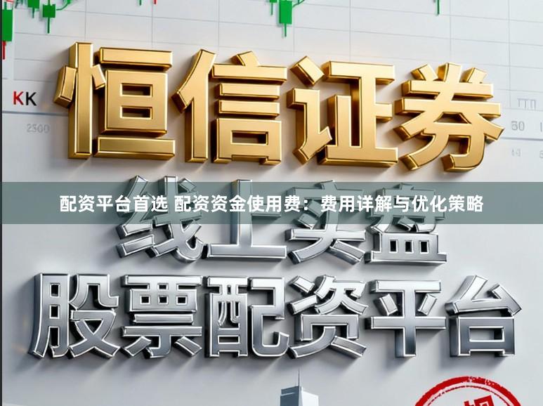 配资平台首选 配资资金使用费：费用详解与优化策略